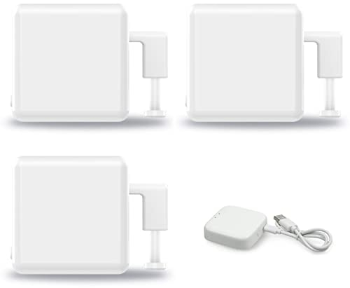 3 Stück Smart Switch Toggle, Smart Bluetooth Fingerbot Button Pusher, Bluetooth Smart Switch Button Push Rod, Kompatibel mit Smart Life App für Tuya BLE Hub für Alexa, Google Home und Timer-Steuerung