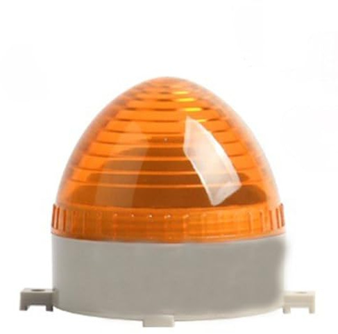 MACHSWON Petit voyant d'avertissement TB-60 silencieux universel stroboscopique jaune LED d'urgence clignotant lampe d'avertissement usines machines de transport industrie lampe d'alarme DC12V