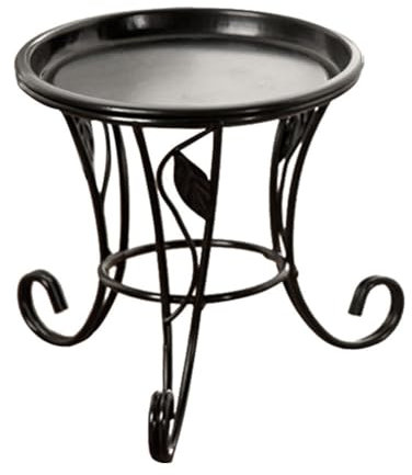 Generisch Soporte alto para plantas de metal – Planta en maceta de hierro forjado, soporte para macetas de interior y exterior, esquina para salón, terraza, balcón, jardín