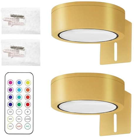 Chiclify - Lámpara magnética LED para cuadros con mando a distancia incluido, 8,6 x 3,5 cm, para cuadros, retratos, marcos de fotos de pasillo