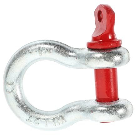 VILLFUL Manille Galvanisée 1/2 2T Manille de Levage Haute Résistance Acier Renforcé Outil de Levage Lourds pour Usage Industriel et Construction