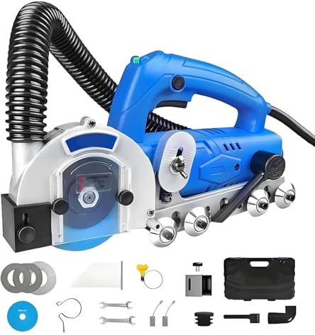 1200w Elektrisk Kakelfogborttagningsmaskin, Elektrisk Fogrengörare, 9000 Varv/min, Justerbart Skärdjup, Bärbar och Kraftig för Kakelfogning/renovering av Hem