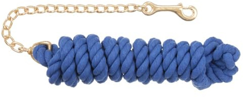 Tough 1 Geflochtene Baumwollleine mit Kette, Königsblau, 21,6 cm