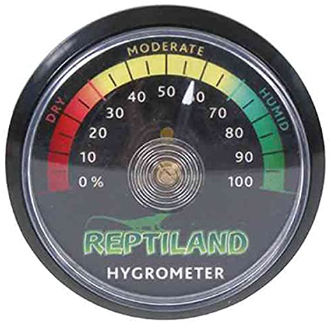 TRIXIE kleiner Luftfeuchtigkeitsmesser für Terrarien mit einer analogen Anzeige Hygrometer, analog Ø 5 CM - 76118
