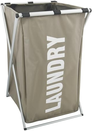 MSV Waschesammler Laundry 35x35x58cm, Plastik, Mehrfarbig, 35 x 35 x 58 cm