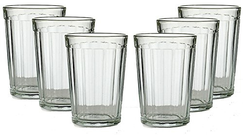russe Hot Thé boire à panneaux en verre Granyoniy chaud/froid 200 ml pour les liquides Compatible avec support Podstakannik vintage URSS Lot de 6