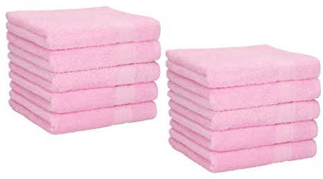 Betz 10 Lavette salvietta asciugamano per il bidet Palermo 100% cotone misure 30 x 30 cm Colore rosa