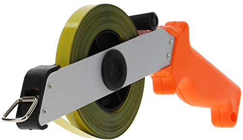 PRODIAMANT® Stahl Maßband 30m [MAßBANDBREITE 13MM] - Bandmaß - Rollbandmaß mit Zentimeter & Millimeter Skala - klappbare Kurbel - Robust & Rostgeschützt - Messungen für Profis & Heimwerker - Langlebig