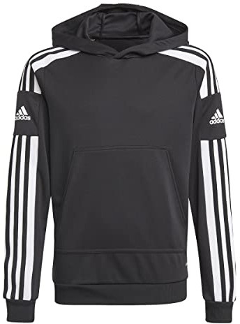 adidas Unisex Kinder Squadra 21 Hoodie, Black/White, 9-10 Years