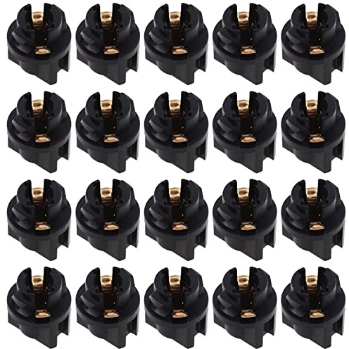 The Lord of the Tools 20pcs T5 Douilles à Verrouillage Torsadé Mini Douille d'ampoule à Coin Douille de Base d'ampoule pour T5 17 18 27 37 57 58 70 73 74 79 85 86 206 207 286 306 2721