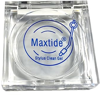 Turntable Stylus Clean Gel - Premium Anti-Static & Zero-Dust Stylus Cleaner, Dirt and Debris Dry Cleaning Mixture for Vinyl Record Player Needle (Square-White)