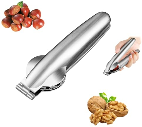 Horuili Maronen Schneider, Edelstahl Maronizange, Kastanien Clip, Nussknacker Walnüsse Sheller, Chestnut Cutter, Kastanienöffner, Trockenfrüchte Öffner für Walnüsse, Kastanien, Nüsse