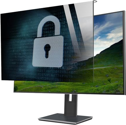 CUNIO 24 Zoll Computer Blickschutzfilter, HäNgender Computer Bildschirmschutz FüR Computermonitor Mit Einem SeitenverhäLtnis Von 16:9/16:10,24 (16:9) (547mm*320mm)