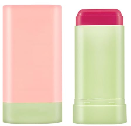 LEEQBCR 1 Pezzo Multi-Purpose Soft Cream Blush Face Makeup, Cream Blush for Cheeks, Lightweight Cream Blush Stick Blush, Multi-Purpose Contouring Stick for Eyes And Face