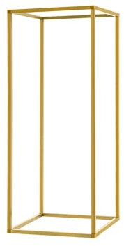 AYWTIUN Flower Stand 10Pcs Gold Metal Rectangular Wedding Flower Stand Column Road Lead Stand Background Decoration 60cm/80cm for Home Party Wedding Decor(10.62x31.49inch)