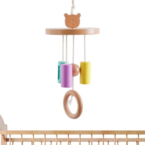 Babywiege Mobile – Weiches Plüschspielzeug, rotierendes musikalisches Design, verstellbare Armhalterung, bunte visuelle Reize | Ideal für Babyzimmer, beruhigend, Unterhaltungsentwicklung, Schlafroute
