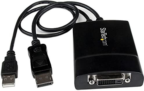 StarTech.com - Adattatore da DisplayPort a DVI - Dual-Link - Adattatore DVI-D attivo per il tuo monitor/Display - Alimentato da USB - 2560x1600 (DP2DVID2)