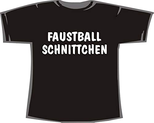 Faustball Schnittchen; T-Shirt schwarz, 40/42; Gr. M; Damen