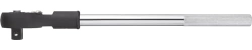ViGOR Umschaltknarre V2319N I Abtrieb: Vierkant massiv 20 mm (3/4 Zoll), 24 Zähne (Betätigungswinkel 15 Grad) I Länge 500 mm I anwenderfreundliche Umschaltknarre für Zweirad, PKW und NKW