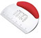Dough Bench Scraper, Stainless Steel Dough Pastry Scraper Cutter Chopper with Non-Slip Grip and Measurements for Kitchen Baking Tools, Red