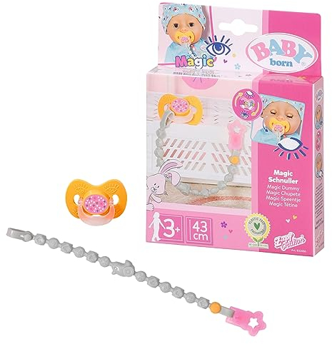 BABY born Magic Schnuller und Puppenkette für 43 cm Puppen, 832486 Zapf Creation