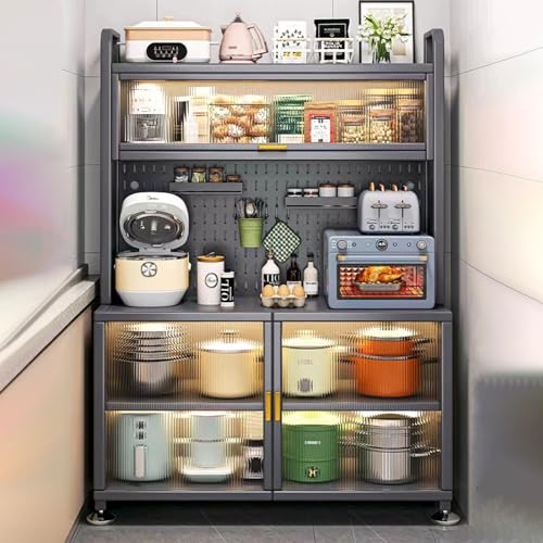 YUZES Armoire de Cuisine,étagère de Rangement Cuisine,Buffet Meuble,Étagère Micro-Ondes,pour Cuisine Salon Chambre À Coucher,Cuisine Meuble Haut