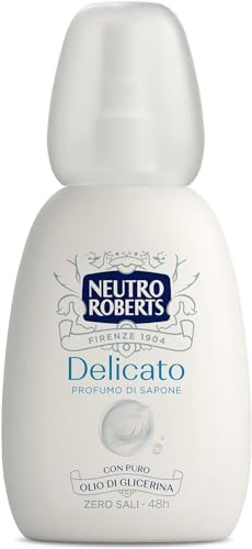 Neutro Roberts, Delikat Vapo Deodorant, Noll Aluminiumsalter, Med Ren Glycerinolja, Deodorant Män och Kvinnor, Dermatologiskt testad, 100% återvunnen plast, 75 ml, Nollgas 48h