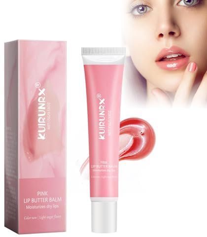 KUIRUNRX® Baumes à Lèvres, Baume Au Beurre Pour Les Lèvres, Baume à lèvres Hydratant et Adoucissant, Lèvres Multi-Usage Lip Butter Balm, Avec Finition Brillante, Soin Apaisant Pour Lèvres