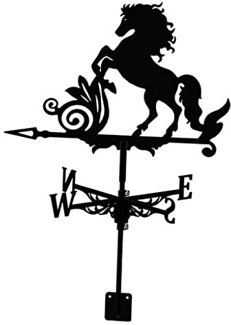 Folpus Klassische Wetterfahne für den Garten - Windspiel mit Bauernhofmotiv