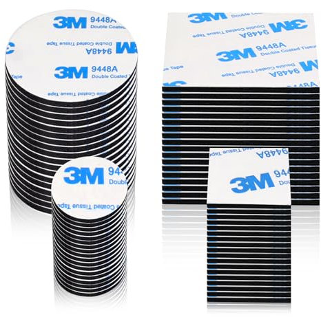 Geroony Double Sided Adhesive Pads, 80 Pcs 3mm Double Dided Tape Waterproof Mounting Tape for Home Décor & DIY Art Crafts Supplies Strong Pad Mounting Adhesive (Not for Foam Panels) (THK: 3mm)