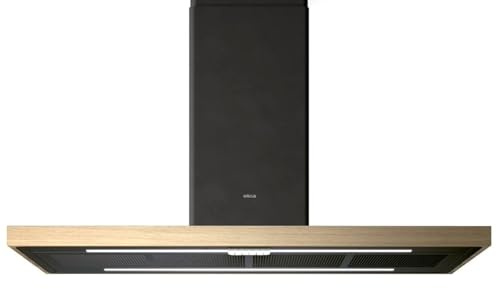 Elica Bio Island PRF0200563 Inselhaube Natureiche 120 cm Schwarz