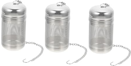Zerodeko 3 pièces Set de Infuseurs à Thé Acier Inoxydable Filtre à Thé Pratique et pour Usage Domestique pour Soupe et Décoctions