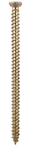 TIMCO ZYP Multi-Fix Betonschraube, 7,5 x 40, gelb, Box mit 100 Stück