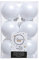 Christbaum Kugeln weiß, bruchfester Kunststoff, 12-er Packung, 60 mm