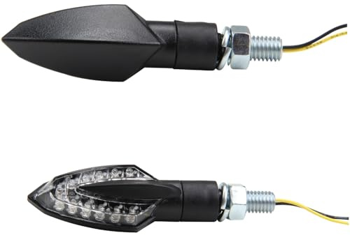 Citomerx LED Mini Blinker Set VINCI M8, universal | Passend für Motorrad, Quad, Roller mit E-Nummer, Aprilia, BMW, Gilera, Honda, Kawasaki, Yamaha, Suzuki