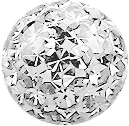 1 X Epoxy Ferido Piercingschmuck Multi Strass Kugel 1,2 mm mit Überzug