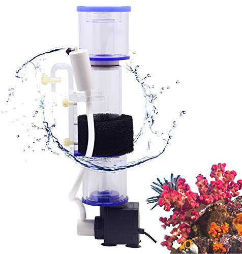 Hanchen Aquarium Protein Skimmer 100-150L Hang On Aquarium Filter for Saltwater Marine Reef Fish Tank Aquarium