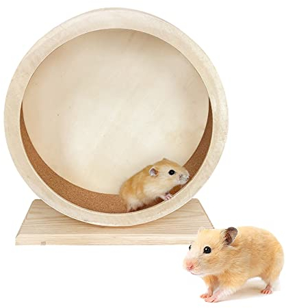 Rkllejs Kleintierspielzeug Laufrad, Übungsrad für Hamster, Hamsterrad, , aus Holz, Mäuse, Rennmäuse, Ratten, Geräuschloses Laufen, Spinner, , Spielzeug