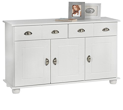 IDIMEX Sideboard Colmar Anrichte, Kiefer massiv, in weiß, Landhausstil
