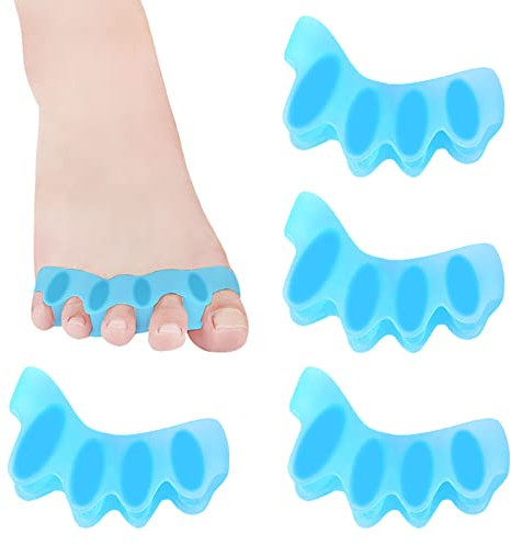 2 Pares Separador Dedos Pie separadores de Dedos de los Pies Herramienta para el Cuidado de los Pies Separadores de Dedos de los Pies Para La CorreccióN de Hallux Valgus Dedos