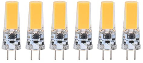 Bombillas LED GY6.35, 5W 500LM No Regulables para Iluminación del Hogar, Ángulo de Haz de 360° para Decoración, Araña (Blanco Cálido)