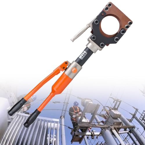 FENGSSLL Hydraulischer Kabelschneider, Robustes Bolzenkabelschneider-Werkzeug, hydraulische Kabelschere, Handschneidewerkzeug 7T/8T/10T, hydraulische Kabelzange zum Schneiden von Cu/Al,CPC-95