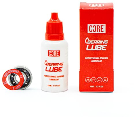 CORE Bearing Lube - Skate Bearing Lubricant perfect for Skateboards, Scooters & Roller Skates Skateboarding Accessories Speed Cream Professional high Speed oil suitable for all bearings - 15ml