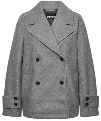 PIECES Pcnova Grey Jacket, Melange grigio medio, M