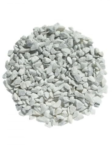 Jardinex - Grava de mármol blanco Carrara 9/12 - 25 kg - Blanco