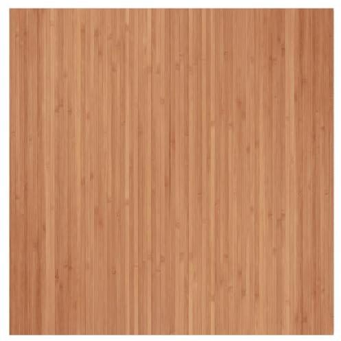 vidaXL Alfombra Cuadrada bambú Color Natural 100x100 cm, Alfombra de área, Alfombra de Sala de Estar, Alfombra Cuadrada, Alfombra de Piso