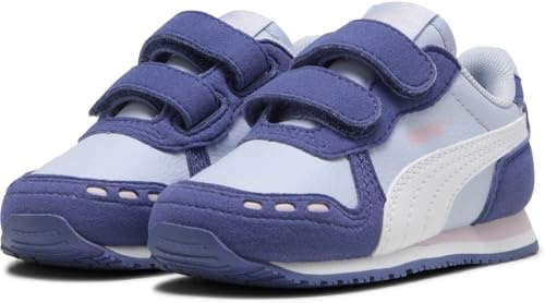 PUMA Cabana Racer SL 20 V Inf, Zapatillas Unisex bebé, Cool Weather Puma White Blue Crystal Rose Mauve, 23 EU
