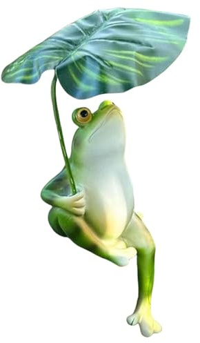 Frosch-Gartendekoration, Froschfigur, Gartenstatue für den Außenbereich, Frosch-Skulptur, Heimdekoration, Frosch-Gartendekorationen für den Außenbereich, exquisite niedliche Tierstatuen-Ornamente