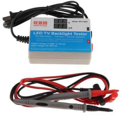 Milageto TV-Hintergrundbeleuchtungstester, LED-Tester, Lichtquellen-Testwerkzeug, Mehrzweck, mit Prüfstift und Stromkabel, LED-Lichtstreifentester