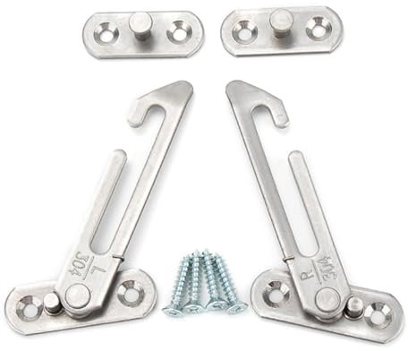 2 Stück Fensterspanner 304 Edelstahl Fenstersicherung Kindersicherung